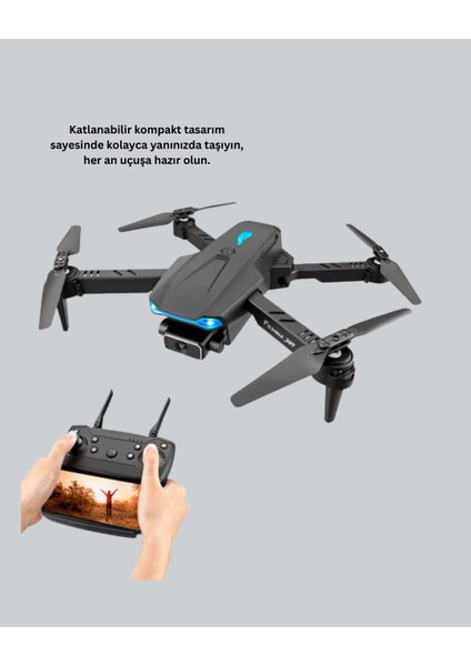 Uzaktan Kumandalı Katlanabilir Drone Yörünge Uçuşu ve Eve Dönüş Özellikli modelleri