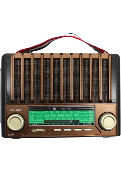 KTF-1428 Solar Enerjiyle Şarj Olabilen Bluetooth Nostalji Hoparlör – Taşınabilir, Güçlü Ses indirimleri