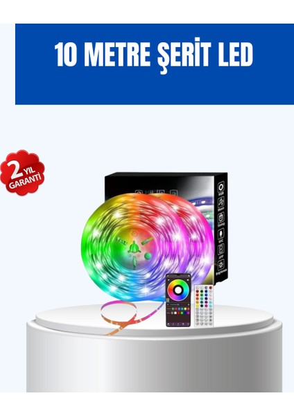 Sese Duyarlı 10M Smart Şerit LED Ios Android Kontrollü Rgb Işık