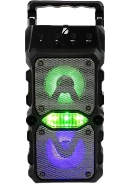 Taşınabilir Kablosuz Bluetooth Hoparlör Uzun Pil Ömrü LED Işıklı