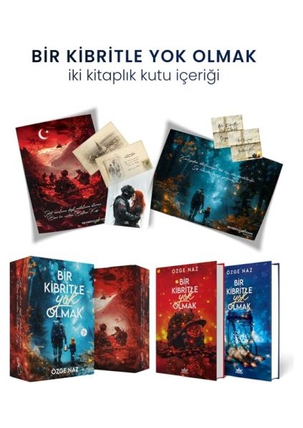 Bir Kibritle Yok Olmak Iki Kitaplık Hediyeli Özel Kutu (Ciltli)