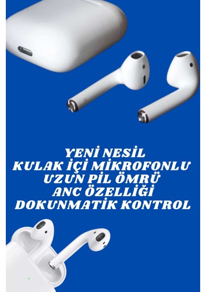 2.nesil Yeni Model Tws Bluetooth Kulaklık Dokunmatik Kontrol Yüksek Ses Kaliteli fiyatları