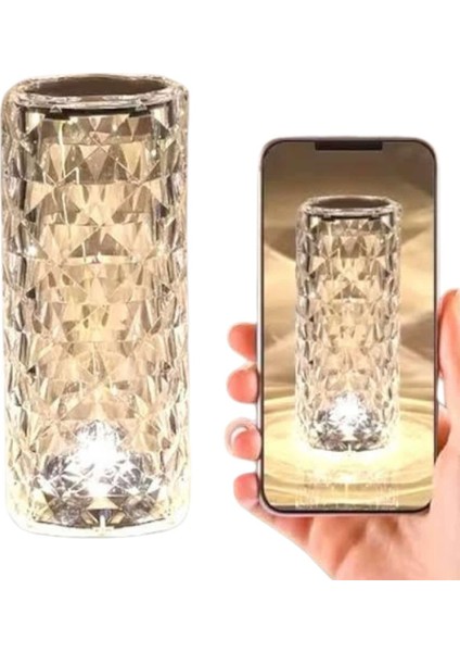 Msa-Shop Yeni Nesil Modern Kristal Masa ve Gece Lambası Dokunmatik Renk Değiştirebilen fırsatları