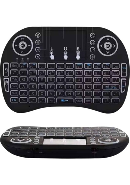 Msa-Shop Kablosuz Türkçe Q Klavye Rgb Işıklı Televizyon Ps3 Dokunmatik Mouse indirimleri