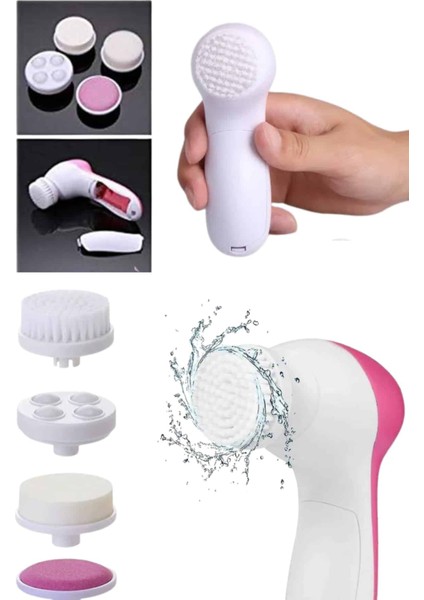 Msa-Shop 5 Başlıklı Cilt Temizleme Cihazı Ultra Kaliteli Yumuşak Kırşıklık Karşıtı fırsatları