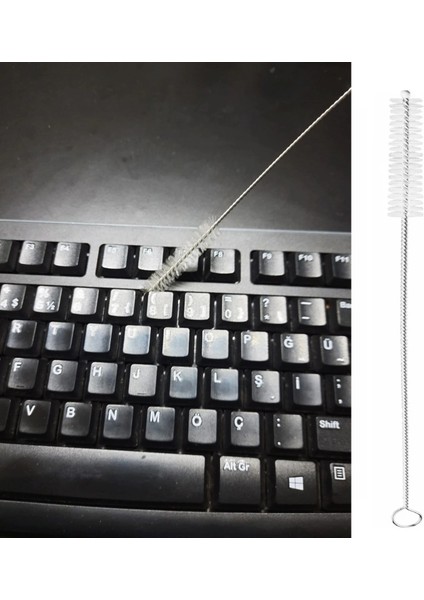 3 Lü Pratik Fırça Esnek Bükülebilir Klavye Mouse Arası Temizlik Fırçası