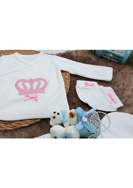 Sema Baby 5 Parça Hastane Çıkışı Zıbın Seti 0-3 Ay - Princess fırsatları
