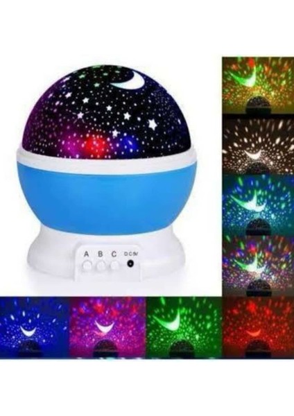Msa-Shop Yıldız Görünümlü Gece Lambası Renkli Masa Lambası Gökyüzü Projeksiyon fiyatları