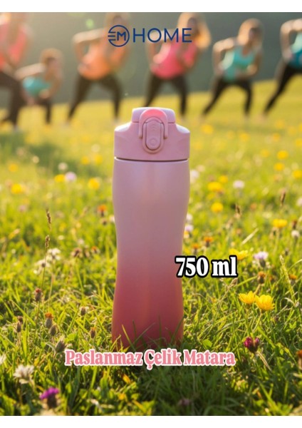 304 Paslanmaz Çelik Matara 750ML Spor Matarası Okul Matarası