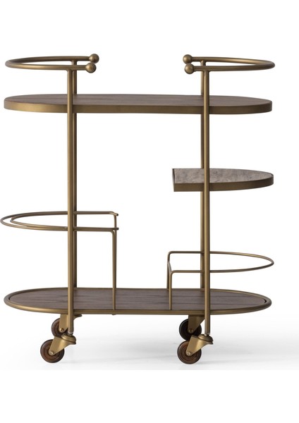 Amelio Bar Tekerlekli Servis Yan Sehpa indirimleri