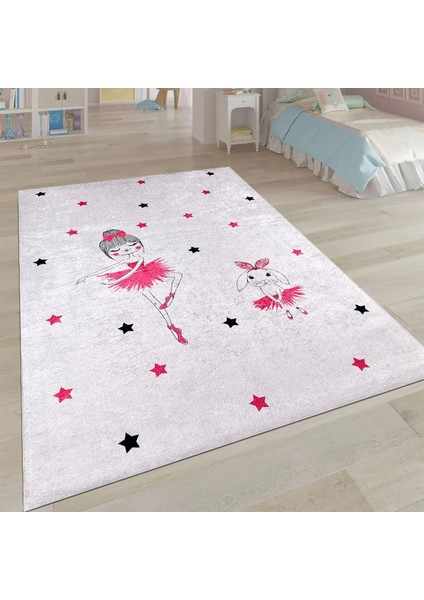 Frutigen Figürlü Gri Pamuk ve Polyester Kaydırmaz Taban Dijital Baskı Çocuk Halısı modelleri