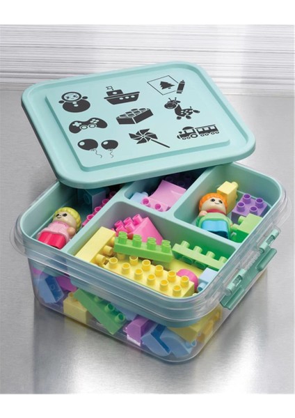 Oyuncak Saklama Kutusu - Çok Amaçlı Bölmeli Oyuncak Saklama Kutusu fiyatları