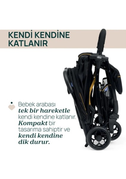 Chicco Glee Bebek Arabası - Uneven Siyah