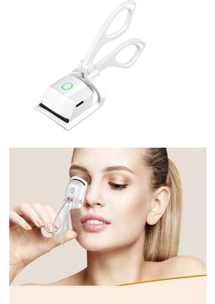 Silikon Uçlu Elektrikli Kirpik Kıvırıcı 2 Sıcaklık Modlu USB Şarjlı Kolay Rimel Kirpik Bigudisi fiyatları