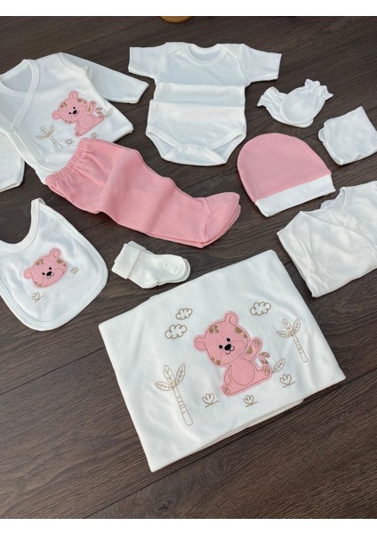 “bebek 10’lu Hastane Çıkış Seti Ayıcık Desenli Pamuklu Yenidoğan Mükemmel Kalitede Yumuşacık Dokusuyla 0-3 Ay” fiyatları