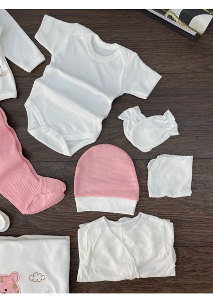 “bebek 10’lu Hastane Çıkış Seti Ayıcık Desenli Pamuklu Yenidoğan Mükemmel Kalitede Yumuşacık Dokusuyla 0-3 Ay”