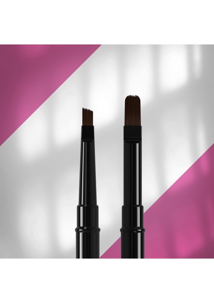 Çift Uçlu Sentetik Protez Tırnak Jel Fırçası 7-11MM Nbe-06/10