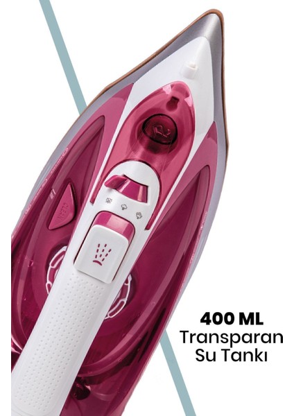 180 gr Şok Buharlı Ütü, Seramik Ağır Taban ile Kolay Kırışık Giderme modelleri