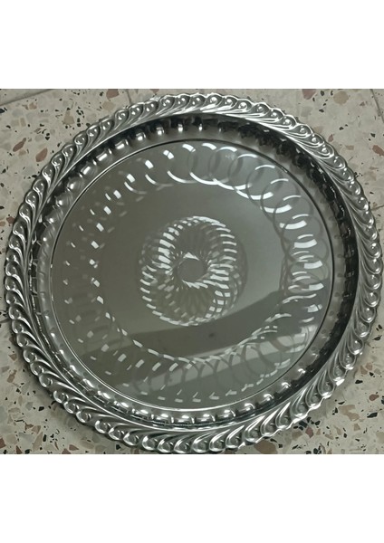 Çelik Sini Tepsi Yer Sofrası 47CM fiyatları