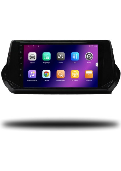 Carplayer Peugeot 2008 2020-2022 Uyumlu Android Multimedya 4gb Ram 32GB Hafıza fiyatları