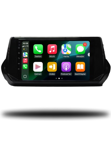 Carplayer Peugeot 2008 2020-2022 Uyumlu Android Multimedya 4gb Ram 32GB Hafıza modelleri
