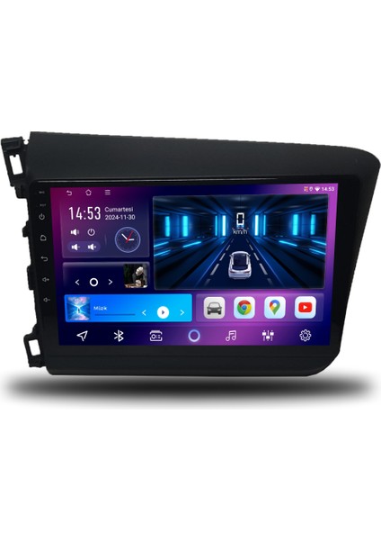 Carplayer Honda Civic Fb7 2012-2015 Uyumlu Android Multimedya 4gb Ram 32GB Hafıza