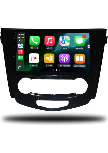 Carplayer Nissan X-Trail 2014-2021 Manuel Klima Uyumlu Android Multimedya 4gb Ram 32GB Hafıza modelleri