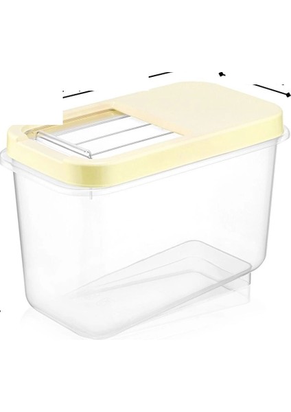 Sürgülü Kapaklı 10 Lt Erzak Bakliyat Un Şeker Saklama Kabı fiyatları