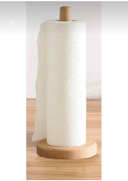 Ahşap Kağıt Havluluk,rulo Kağıt Tutacağı,dekoratif Mutfak Sofra Peçetelik Ak