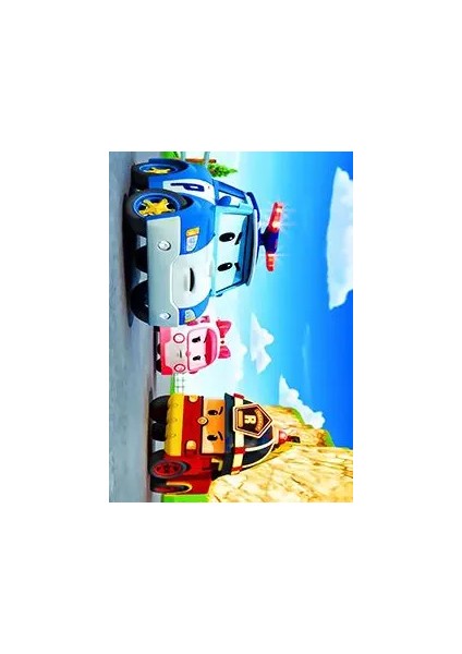 Crodo Figürlü Multii Pamuk ve Polyester Kaydırmaz Taban Dijital Baskı Çocuk Halısı