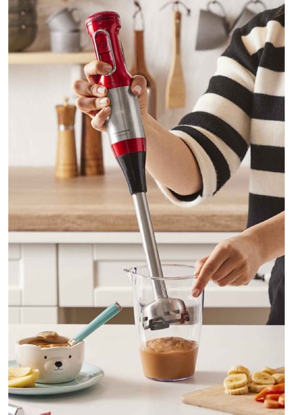 Kırmızı 1500W Güçlü Blender Seti, Paslanmaz Çelik Bıçaklar, Hızlı ve Kolay Kullanım indirimleri