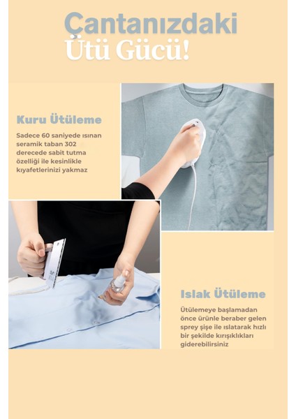 Mini Seyahat Ütüsü, Çift Voltaj, Dünya Çapında Kullanım, Beyaz indirimleri