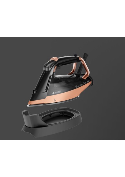 Bej Buharlı Ütü 3000W Superglide Seramik Tabanlı ve Güçlü Performans
