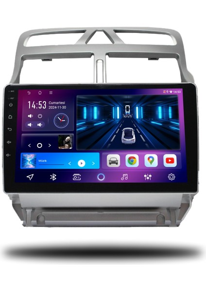 Carplayer Peugeot 307 2001-2008 Uyumlu Android Multimedya 4gb Ram 32GB Hafıza