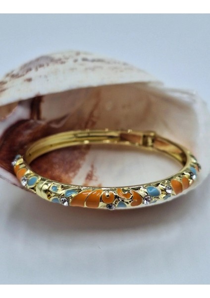 Mineli Taşlı Desenli Kelepçe Bileklik fiyatları