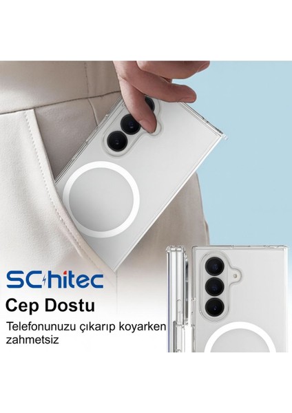 Samsung Galaxy Z Fold 7 Magsafe Özellikli Şeffaf Kılıf fırsatları