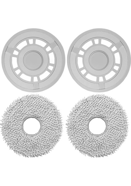 Dreame L10S ULTRA,L10 ULTRA,L10 Prime Uyumlu Mop Paspas,mop Tutucu Braketi Yedek Seti-4 Parça
