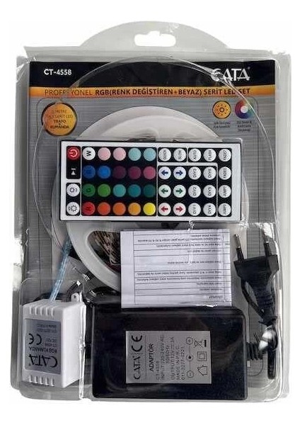 Cata Ct 4558 Rgb Şerit LED Kumandalı Trafolu Set 220V
