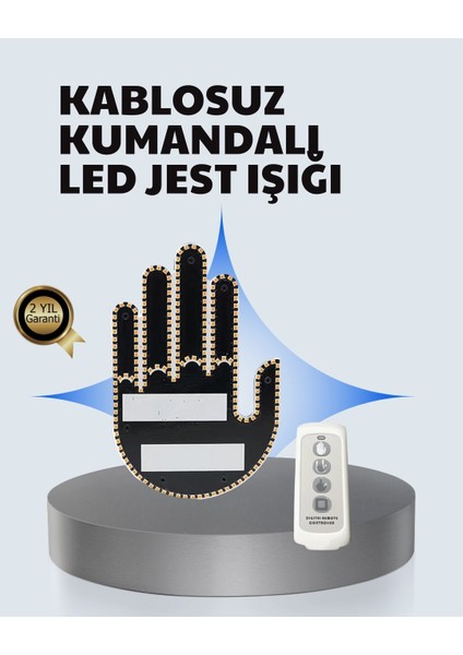 Uzaktan Kumandalı Çok Fonksiyonlu Araç LED Işığı