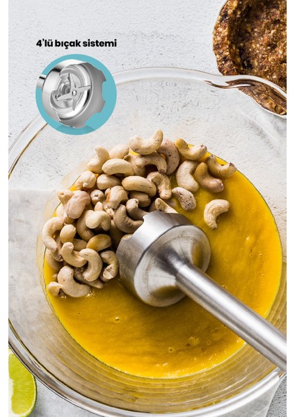 Set Paketi: Dokunmatik Airfryer, Sıcak Hava Fritözü ve Paslanmaz Çelik El Blender fırsatları