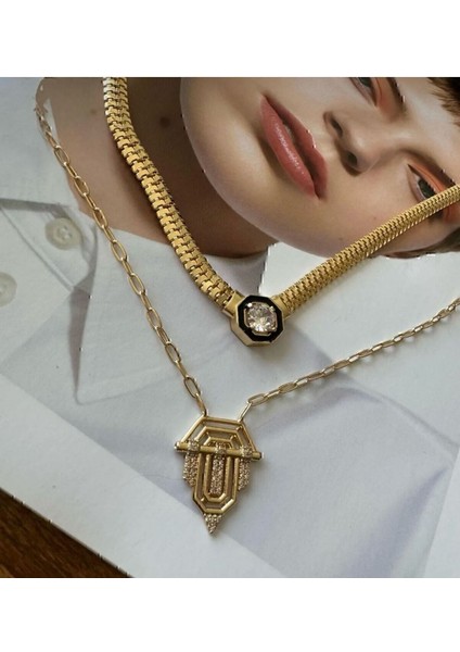 Altın Renk Serenay Kolyeler Kimler Geldi Kimler Geçti 2 Li Çelik Set - 3167 fiyatları