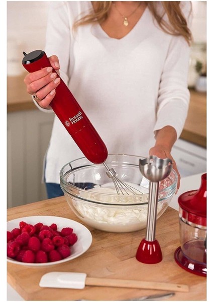 Kırmızı 3-In-1 El Blender, Çok Fonksiyonlu ve Şık Tasarım indirimleri