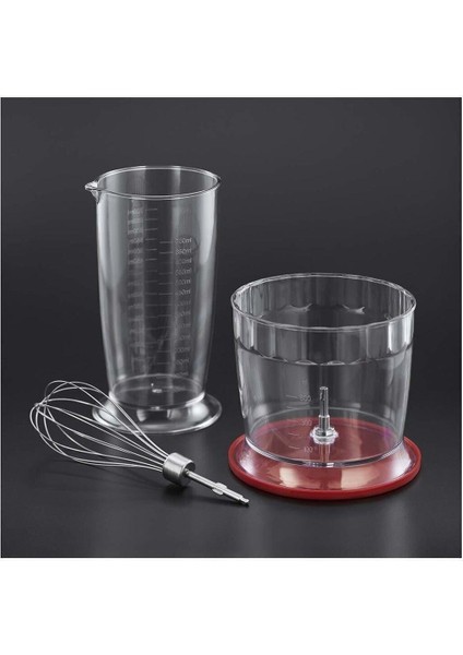 Kırmızı 3-In-1 El Blender, Çok Fonksiyonlu ve Şık Tasarım