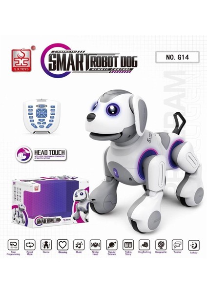 G14 Kumanlı Şarjlı Smart Interaktif Akıllı Robot Köpek -Vardem Oyuncak fiyatları