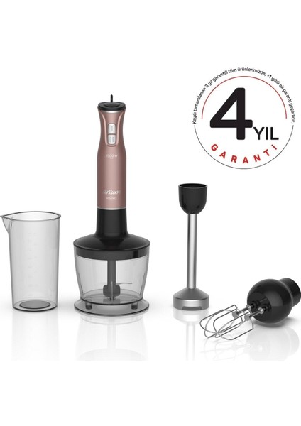 1500W El Blender Seti, Gün Batımı Renk, Çok Amaçlı ve Güçlü Kullanım modelleri