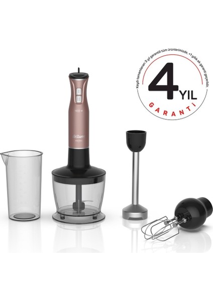 1500 Watt El Blender Seti, Güçlü ve Çok Fonksiyonlu Mutfak Aleti