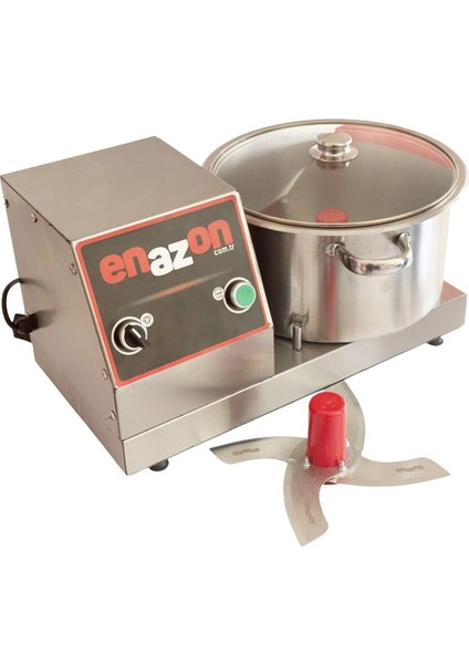 Büyük Boy 4 Bıçaklı Humus ve Nohut Ezme Makinesi 8 Litre Gri Renk modelleri