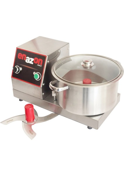 Büyük Boy 4 Bıçaklı Humus ve Nohut Ezme Makinesi 8 Litre Gri Renk fırsatları