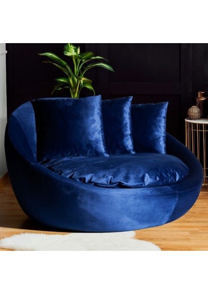 Fotelja Vol2 Mavi Renk Kirlentli Tekli Berjer fiyatları