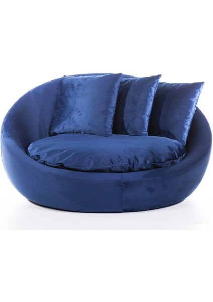 Fotelja Vol2 Mavi Renk Kirlentli Tekli Berjer fırsatları